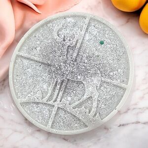 Lemon lime scented handmade body soap deer 4x4in 7oz shea butter & tea tree oil